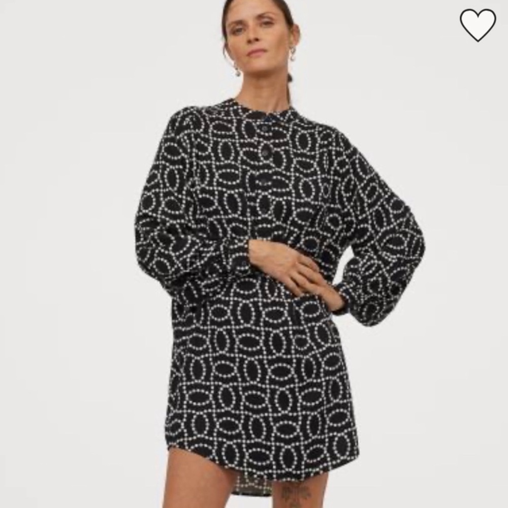 Balloon sleeve tunic dress H&M